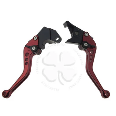 Palancas de freno y embrague CNC Shorty rojas para Suzuki GSXR 600 750 97-03 mango manual Foto 1 de 4