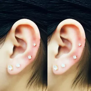 Unisex-Kristall-Ohrstecker Edelstahl Knorpel Obere Helix-Ohrring-Schmuck ≥ - Bild 1 von 16