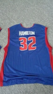 Richard Hamilton AUTOGRAPHED Detroit Pistons Jersey WITH TAGS NEVER WORN FADED - Picture 1 of 5