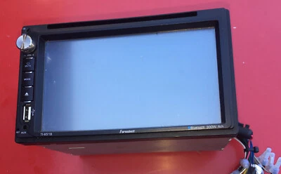 FARENHEIT TI-651B DOUBLE DIN CAR DVD/CD PLAYER 6.5" TOUCHSCREEN BLUETOOTH REMOTE - Image 1 of 4