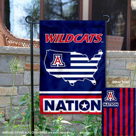 University of Arizona USA Stars and Stripes Garden Flag and Yard Banner Cover