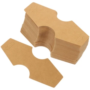 100 Teile Haarschmuck Verpackung Karte Blanko Papier Karten Schmuck Display - Bild 1 von 12