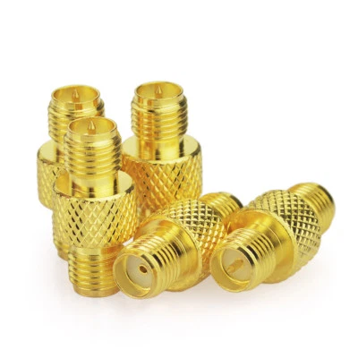 10pcs RP-SMA Jack Male to SMA Jack Female Straight Coaxial RF Connector Adapter - Image 1 of 3