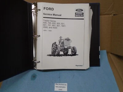 Ford Tractor Service Manual for 600 to 900 & 501 - 901 1801 2000 4000 54-64 B427 - Image 1 of 4