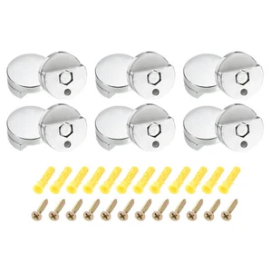 Soporte de Espejo, 12 Clips de Vidrio Flotante para 3-5mm Espesor, 27mm Plata - Imagen 1 de 6