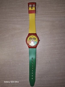 M&M's Candy Wrist Watch Multicolored Collectable Retro Vintage 1993 - Picture 1 of 7