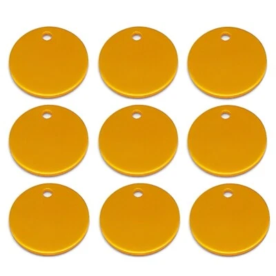 Dogs Cats ID Tags 25mmx25mm Personalized Pet  ID Tags Pet Name Tags 10 Colors - Image 1 of 4