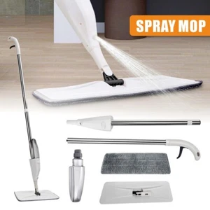 Spray Mop for Floor Cleaning Reusable Microfibre Pads 550ml Water Bottle Tank - Picture 1 of 15
