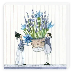 20 Servietten 33 x 33 Kornblume Silke Leffler Ostern Frühling Garten - Picture 1 of 2