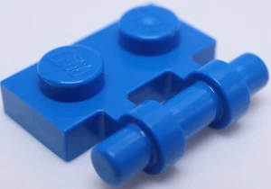 Lego 20x Blue Plate Modified 1 x 2 with Bar Handle on Side Free Ends - Picture 1 of 1