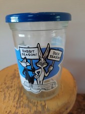 Vintage Welch's Jelly Jar Glass, Looney Tunes #11, Elmer, Daffy, Bugs 1994