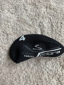 King Forged Head Cover Cobra 4 Iron Head Cover Black - Bild 1 von 2