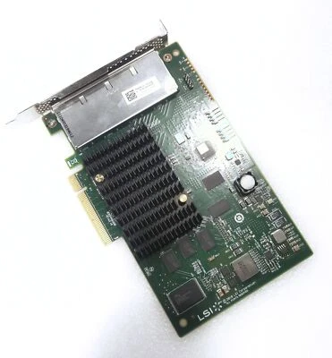 LSI 9201-16E 6G 16-lane external SAS HBA  IT Mode ZFS FreeNAS unRAID NoROM - Image 1 of 4