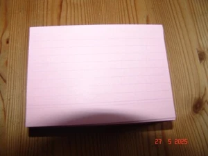 90 Karteikarten A7 liniert rosa - Bild 1 von 3