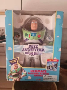 BUZZ LIGHTYEAR 1995 TOY STORY 12" ULTIMATE TALKING ACTION FIGURE VINTAGE BOXED - Picture 1 of 2