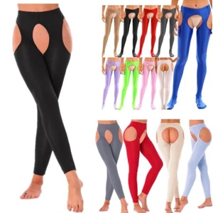 Pantaloni da donna Sospensione Cava Lucida Elasticizzati Stretti Pantaloni Yoga - Foto 1 di 167