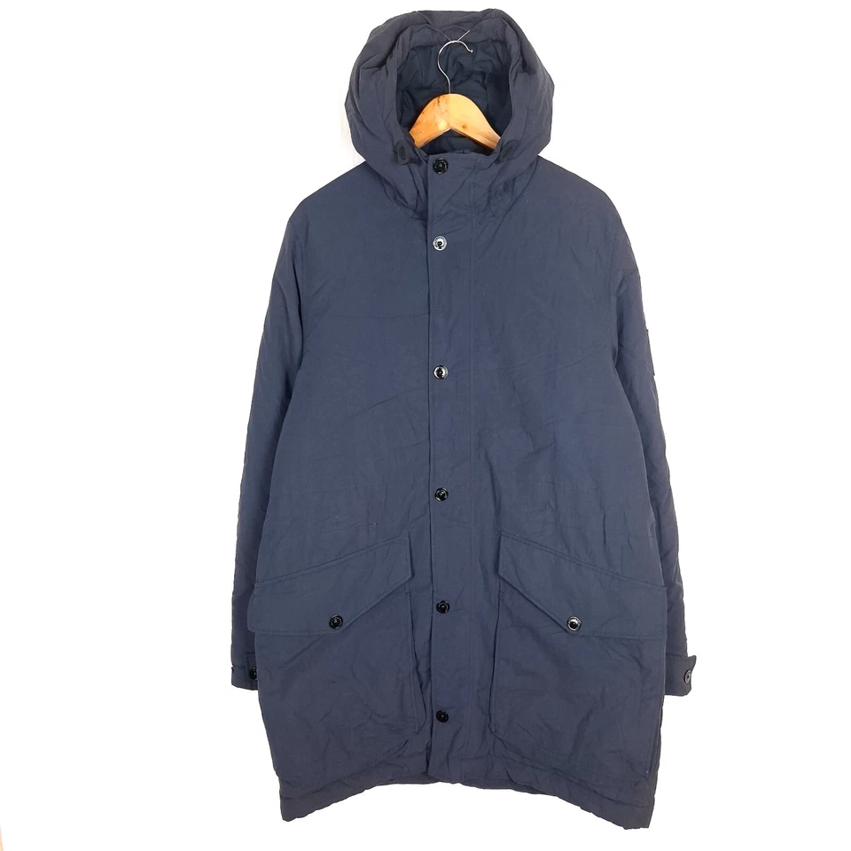 Chaqueta parka para hombre PEAK PERFORMANCE talla L con capucha azul cremallera aislante Foto 1 de 4