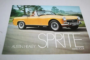 Austin Healey Sprite Mark Four Prospekt Brochure Inglese 1969 - Foto 1 di 3