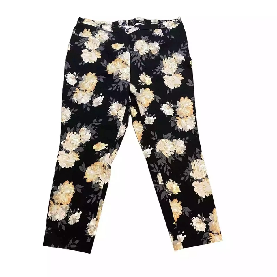 Isaac Mizrahi Live! Petite 24/7 Stretch Pants Black 32 New - Image 1 of 1