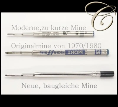 RIESENMINE für alte MONTBLANC KUGELSCHREIBER / Mine Refill Kugelschreibermine - Bild 1 von 3