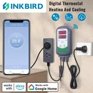 Inkbird Temperature Controller 308 WIFI 240V Programmable Thermostat Heat Cool - Picture 1 of 16