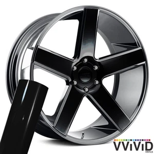 VViViD Auto Rim Air-Release Adhesive Vinyl Wrap 24 Inch x 30 Inch 4 Sheet Pack - Picture 1 of 6