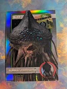 ✨🛸2025 Topps Chrome Star Wars Outer World Oddities Refractor Summa-Verminoth🛸✨ - Bild 1 von 6