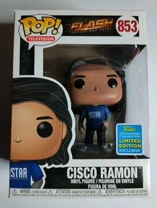 FUNKO POP 🐸Flash #853 CISCO RAMON (SDCC Exclusive) VINYL 🐸 with Protector (A6) - Picture 1 of 14