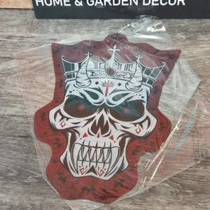 NEW Wind Spinner 3D Stainless Steel Garden Decor Halloween Skull Gift 12" Inch - Picture 1 of 9