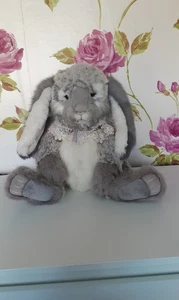 CHARLIE BEARS WENDY NEW WITH TAGS,RABBIT,GREY TYBER PLUSH,2020,RTD,18"/46 CM TAL - Picture 1 of 12