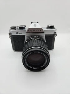 Asahi Pentax K1000 SLR with Pentax SMC 135mm f/3.5 Lens – Good Used Condition - Picture 1 of 10