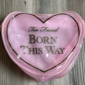 TOO FACED Born This Way Heart Cosmetic Bag ~ NEW! - Picture 1 of 8