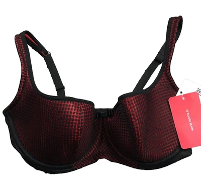 Rosme Womens Balconette Bra Size 34DD/E Red Classic Check Adjustable Strap NWT - Image 1 of 4