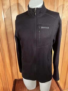 Marmot Jacke Herren L schwarz Full Zip leichter Fleece Drop Line Pullover - Bild 1 von 15