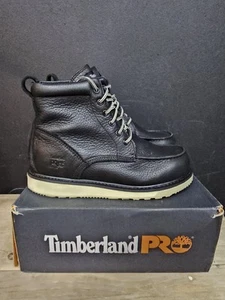 Timberland Pro Stiefel Keilabsatz schwarz Größe 9,5 Herren wasserdicht brandneu im Karton - Bild 1 von 11
