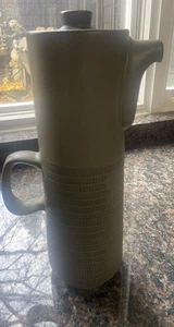 Denby Steinzeug Camelot Chevron grün MCM Kaffeekanne von Gill Pemberton - Bild 1 von 12