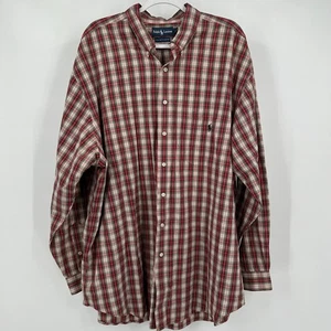 Ralph Lauren Mens Plaid Button Down Size 2XLT Tall Old Money Preppy Ivy League - Picture 1 of 8