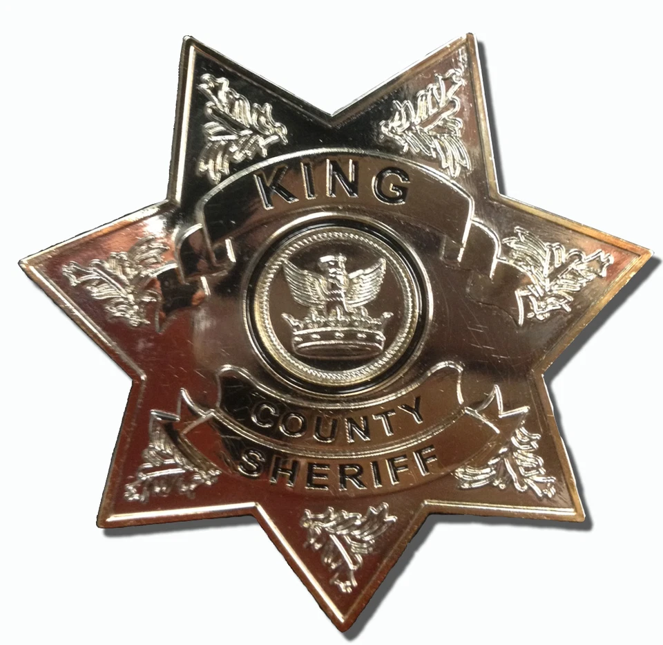 Zombie Apoc TV Show The Walking Dead King County Sheriff Badge Costume Accessory - Image 1 of 1