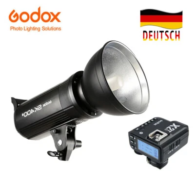 Godox SK400II 2.4G GN65 Professional  Studio Blitz+ X2T-S Funkauslöser für Nikon - Bild 1 von 4