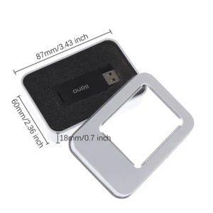 Tinplate U Disk Small Square Box Badge Gift Metal Packaging Box U Disk Large _t - Afbeelding 1 van 16