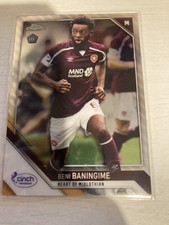 TOPPS SPFL CHROME 2021 - 22 CARD  BENI BANINGIME   HEARTS  #76  ROOKIE