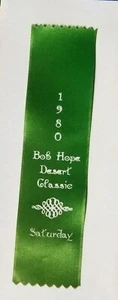 Cinta de golf Bob Hope Desert Classic 1980 - Imagen 1 de 2