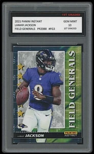 LAMAR JACKSON 2021 PANINI INSTANT FIELD GENERALS 1ER GRADO 10 TARJETAS #FG3 RAVENS - Imagen 1 de 1