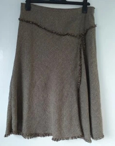 EPILOGUE FLARE ZIP UP BROWN MIX SKIRT SIZE 14 - Picture 1 of 7