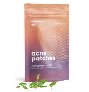Hydrocolloid Acne Pimple Patches Overnight Spot Cover Remover 2 Sizes, 48 Count - Picture 1 of 8