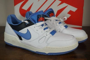 Nike Full Force Low White Black Polar Blue FB1362-100 Shoes Men's Size 11.5 - Picture 1 of 9
