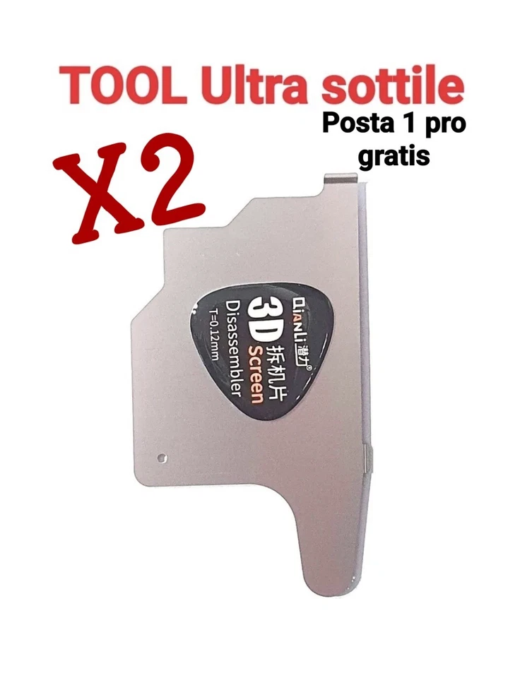 X2 TOOL KIT ULTRA SOTTILE PROFESSIONALE ATTREZZO APERTURA DISPLAY SMARTPHONE  - Immagine 1 di 1