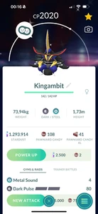 Shiny Kingambit | Tr-de 20K - 1M Stardust - Imagen 1 de 1
