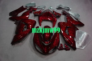 Kit de carenado pintado de fibra de carbono forjado rojo para Kawasaki 2006 2007 Ninja ZX10R - Imagen 1 de 3