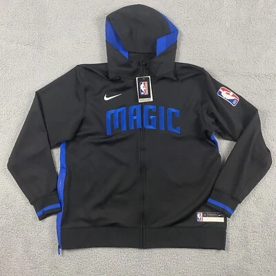 Chaqueta de calentamiento Nike Orlando Magic para hombre XL negra con capucha en la cancha NBA DN5452-010 Foto 1 de 4